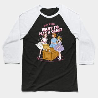Do You Want To Play A Game Funny Vintage Baseball T-Shirt